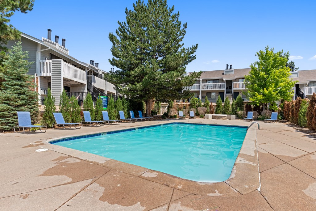 the swimming pool at our apartments