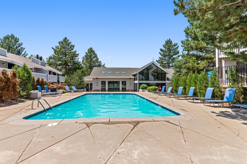 the swimming pool at our apartments