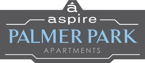 A logo for a company called Aspire Palmer Park Apartments.