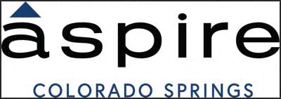 A logo with the word Aspire in large print.