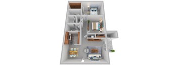 2 Bed 1.5 Bath