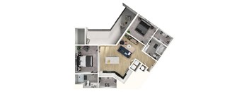 2 bed 2 bath D at Sterling Nashville West Apartments, Nashville, TN, 37209