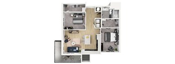 2 bed 2 bath A at Sterling Nashville West Apartments, Nashville, Tennessee