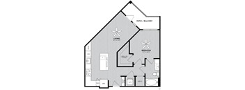 bedroom floor plan | luxury apartments in towson md | the southerly