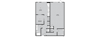a floor plan of a bedroom apartment