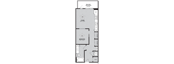floor plan photo of the island residences at carlson center apartments in minnetonka