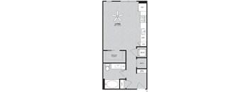 floor plan photo of the island residences at carlson center apartments in minnetonka