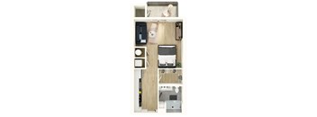 Studio 1 bath at Sterling Nashville West Apartments, Nashville, TN