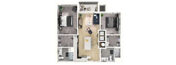 2 bed 2 bath C at Sterling Nashville West Apartments, Tennessee, 37209