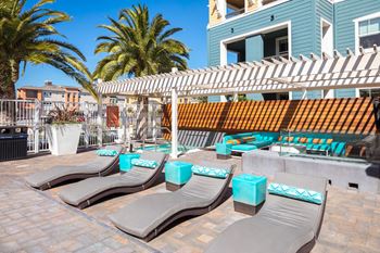 Saltwater Pool, Spa, And Sundeck at Blu Harbor by Windsor, Redwood City, CA