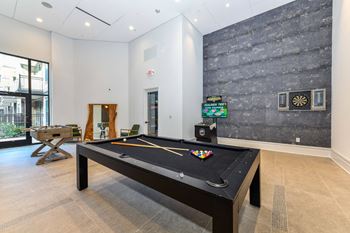 Billiards Table In Game Room at Elevate West Village, Georgia, 30080