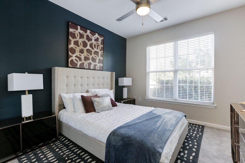 Bedroom With Expansive Windows Bedroom With Expansive Windows at Windsor Herndon, Herndon, 20171