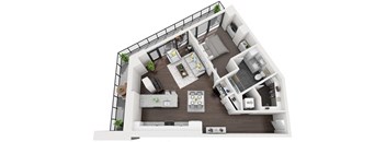 Floor Plan at 1000 Speer by Windsor