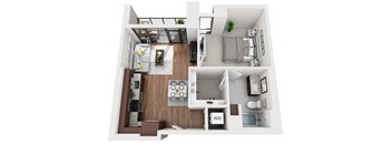 Floor Plan at 1000 Speer by Windsor