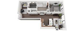 Floor Plan at 1000 Speer by Windsor