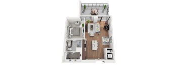Floor Plan at 1000 Speer by Windsor