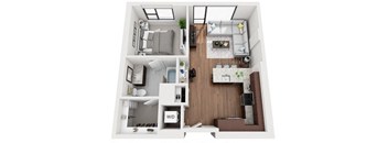 Floor Plan at 1000 Speer by Windsor