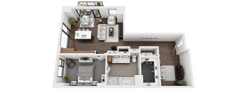 Floor Plan at 1000 Speer by Windsor