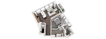 Floor Plan at 1000 Speer by Windsor