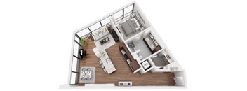 Floor Plan at 1000 Speer by Windsor