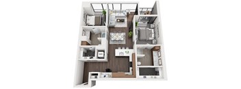 Floor Plan at 1000 Speer by Windsor