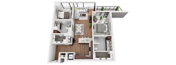 Floor Plan at 1000 Speer by Windsor