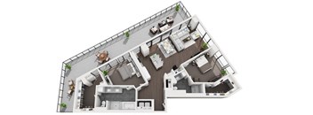 Floor Plan at 1000 Speer by Windsor