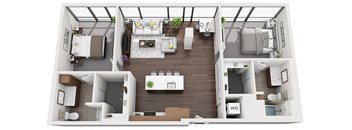 Floor Plan at 1000 Speer by Windsor