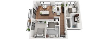 Floor Plan at 1000 Speer by Windsor