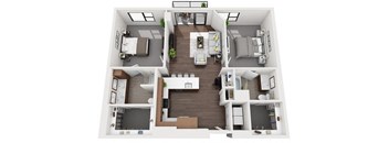 Floor Plan at 1000 Speer by Windsor