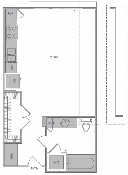 Floorplan at 1000 Grand by Windsor