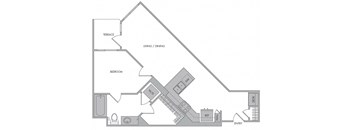 F floorplan at 1000 Grand by Windsor