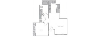 G floorplan at 1000 Grand by Windsor