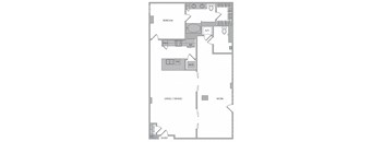 LW1 floorplan at 1000 Grand by Windsor