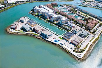 Arial View of Community at Blu Harbor by Windsor, Redwood City, California