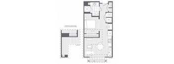 1A Floor Plan at Platt Park by Windsor, Denver, Colorado