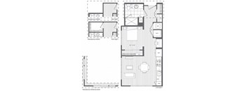 1C Floor Plan at Platt Park by Windsor, Denver, CO, 80210