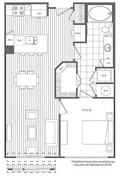 1G Floor Plan at Platt Park by Windsor, Denver, CO