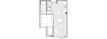 1H Floor Plan at Platt Park by Windsor, Denver, 80210
