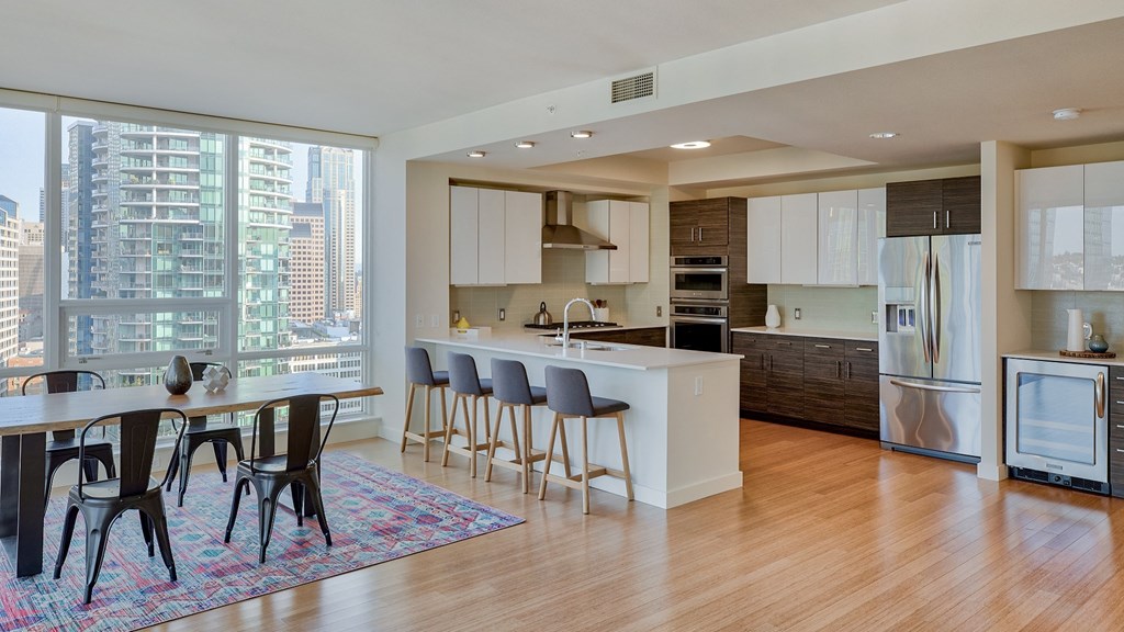Open layout penthouses at The Martin, 98121, WA