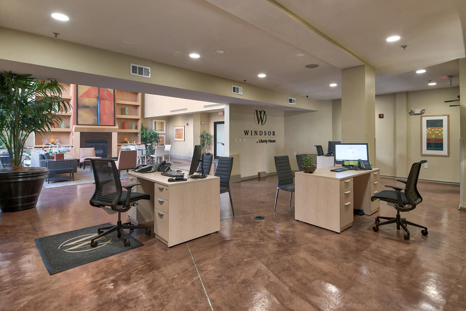 Well-Appointed Leasing Office at Windsor at Liberty House, 115 Morris Street, Jersey City