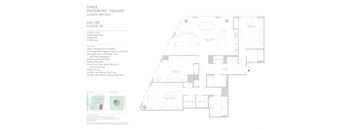 a floor plan of a house with many rooms