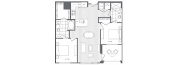 2C Floor Plan at Platt Park by Windsor, Denver, Colorado
