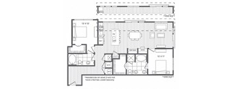 2K Floor Plan at Platt Park by Windsor, Denver, 80210