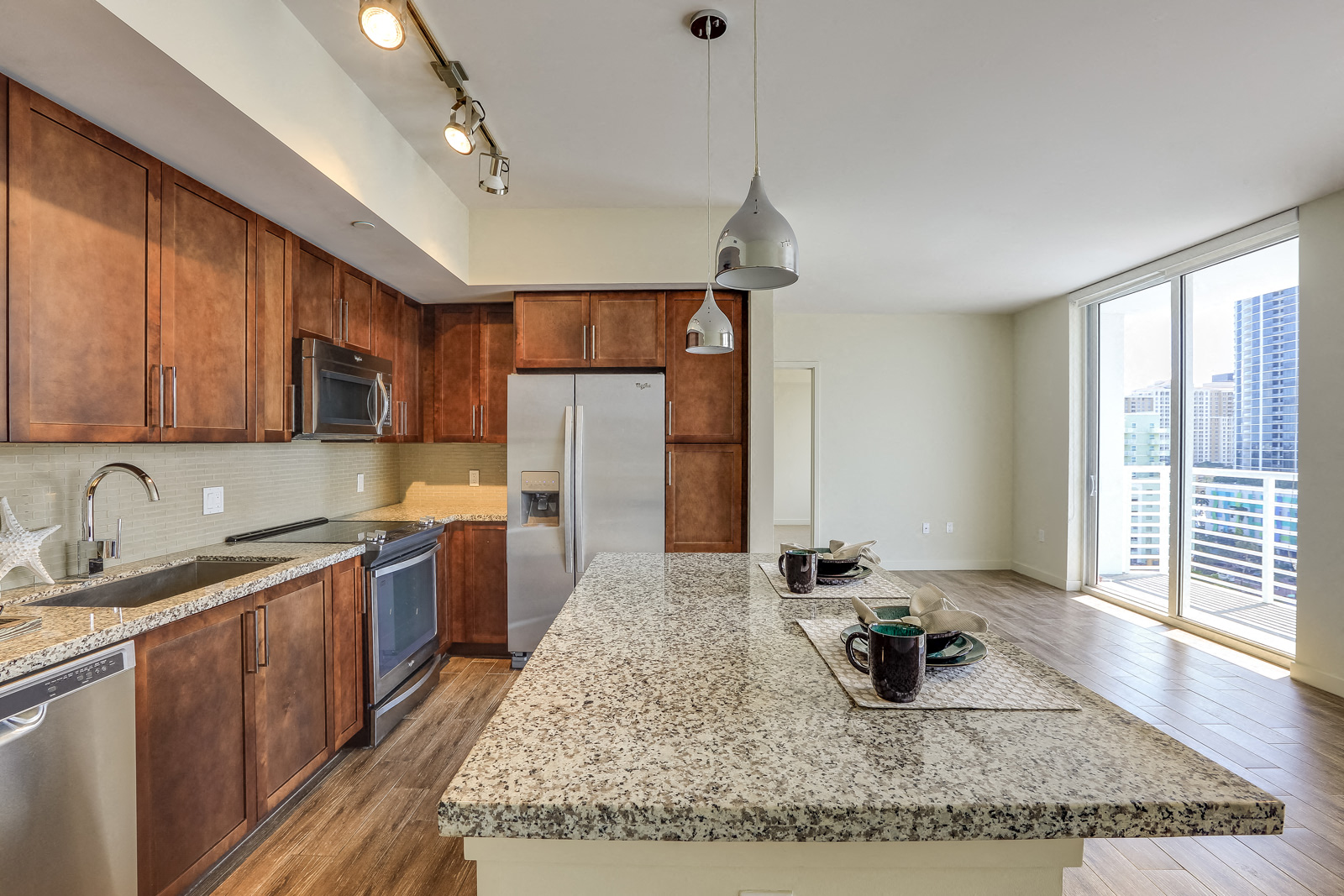 Solid Wood, Soft Close Cabinets at Amaray Las Olas by Windsor, Fort Lauderdale, Florida