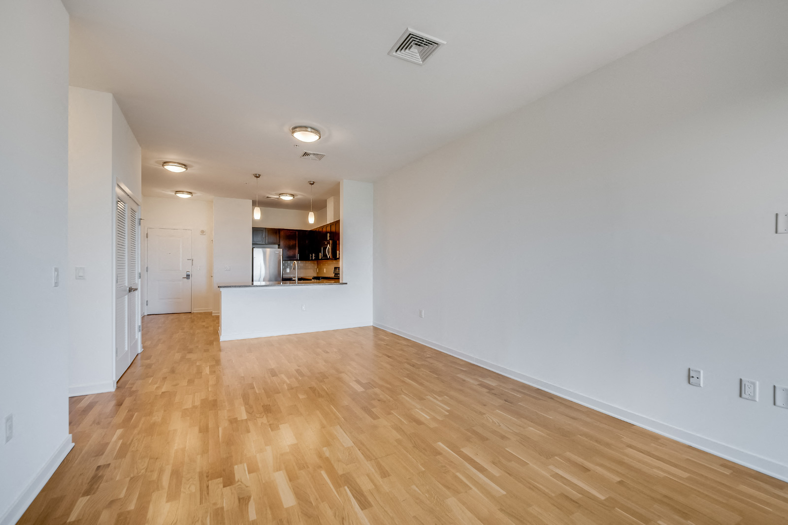 Wood flooring at Twenty50 by Windsor, Fort Lee, New Jersey