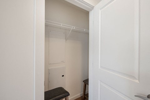 Large Closets with Built-In Shelving at Jack Flats by Windsor, 1000 Stone Place, MA
