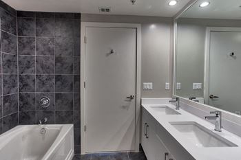 Spacious Bathrooms at IO Piazza by Windsor, Arlington, 22206