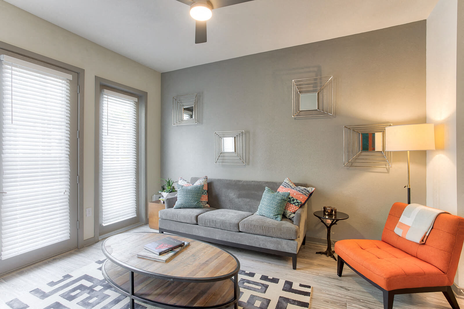 Lively Living Rooms with Natural Light at Windsor West Lemmon, Dallas, TX