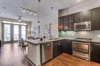 Spacious Kitchen with Maple Cabinets at Windsor CityLine, Richardson, 75082